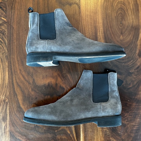 All Saints Gray Suede Men\'s Boots main image 6